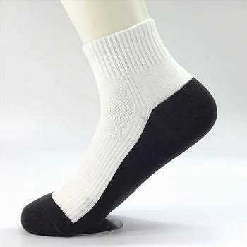 white socks with black bottoms